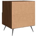 Miniatyrbilde 8 av 11: vidaXL Nattbord 2 stk brun eik 40x35x47,5 cm konstruert tre