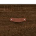 Miniatyrbilde 9 av 11: vidaXL Nattbord 2 stk brun eik 40x35x47,5 cm konstruert tre