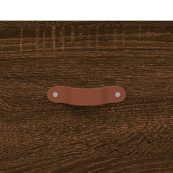 vidaXL Nattbord 2 stk brun eik 40x35x47,5 cm konstruert tre