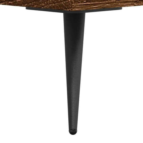 vidaXL Nattbord 2 stk brun eik 40x35x47,5 cm konstruert tre