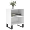 Miniatyrbilde 3 av 11: vidaXL Nattbord 2 stk hvit 40x30x50 cm konstruert tre