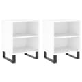 Miniatyrbilde 1 av 11: vidaXL Nattbord 2 stk hvit 40x30x50 cm konstruert tre