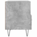 Miniatyrbilde 7 av 11: vidaXL Nattbord 2 stk betonggrå 40x35x47,5 cm konstruert tre