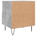 Miniatyrbilde 8 av 11: vidaXL Nattbord 2 stk betonggrå 40x35x47,5 cm konstruert tre