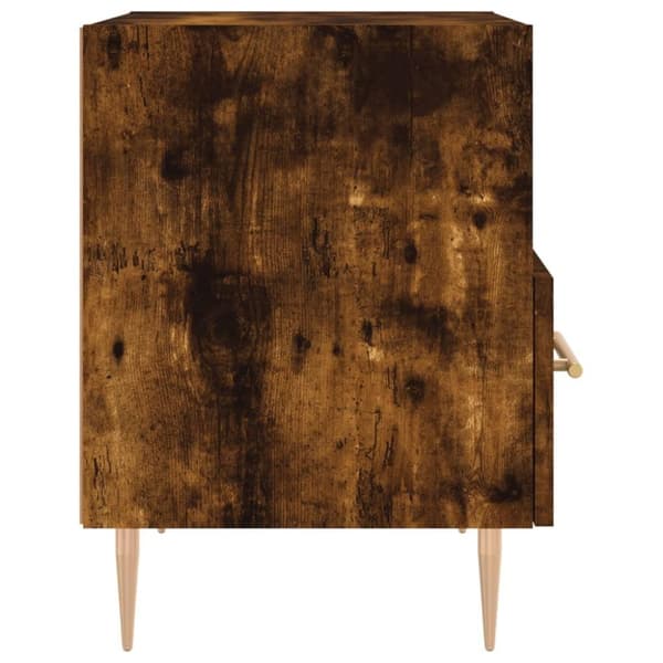 vidaXL Sängbord 2 st rökfärgad ek 40x35x47,5 cm konstruerat trä