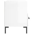 Miniatyrbilde 7 av 11: vidaXL Nattbord 2 stk høyglans hvit 40x35x47,5 cm konstruert tre