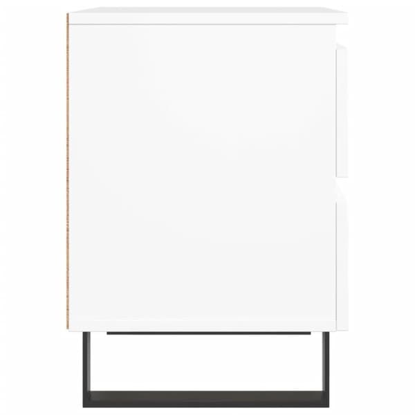 vidaXL sengeborde 2 stk. 40x35x50 cm konstrueret træ hvid