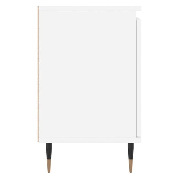 vidaXL Nattbord 2 stk hvit 40x30x50 cm konstruert tre