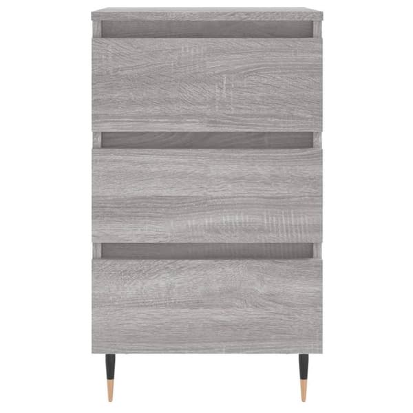 vidaXL Nattbord 2 stk grå sonoma 40x35x69 cm konstruert tre