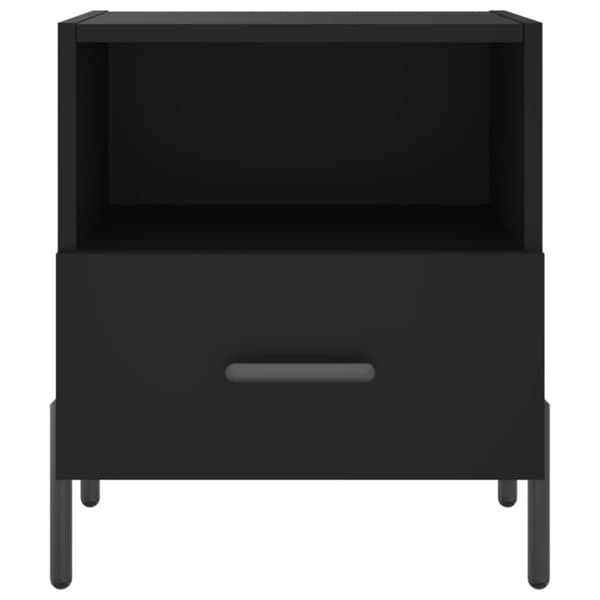 vidaXL sengeborde 2 stk. 40x35x47,5 cm konstrueret træ sort