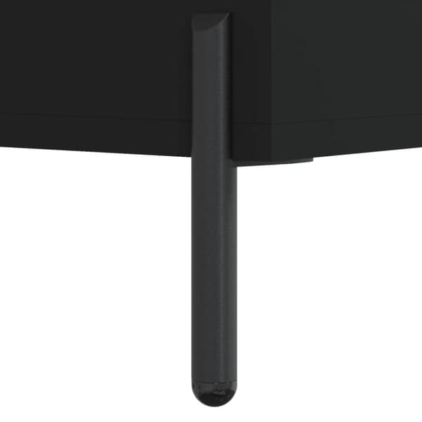 vidaXL sengeborde 2 stk. 40x35x47,5 cm konstrueret træ sort