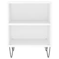 Miniatyrbilde 5 av 11: vidaXL Nattbord 2 stk hvit 40x30x50 cm konstruert tre