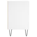Miniatyrbilde 6 av 11: vidaXL Nattbord 2 stk hvit 40x30x50 cm konstruert tre