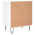 Miniatyrbilde 7 av 11: vidaXL Nattbord 2 stk hvit 40x30x50 cm konstruert tre