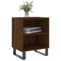 Miniatyrbilde 3 av 11: vidaXL Nattbord 2 stk brun eik 40x30x50 cm konstruert tre