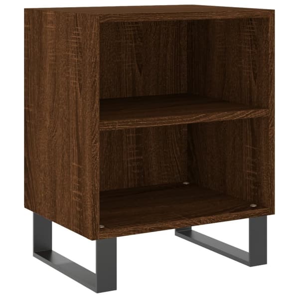 vidaXL Nattbord 2 stk brun eik 40x30x50 cm konstruert tre