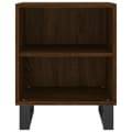 Miniatyrbilde 5 av 11: vidaXL Nattbord 2 stk brun eik 40x30x50 cm konstruert tre