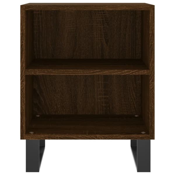 vidaXL Nattbord 2 stk brun eik 40x30x50 cm konstruert tre