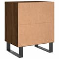 Miniatyrbilde 7 av 11: vidaXL Nattbord 2 stk brun eik 40x30x50 cm konstruert tre