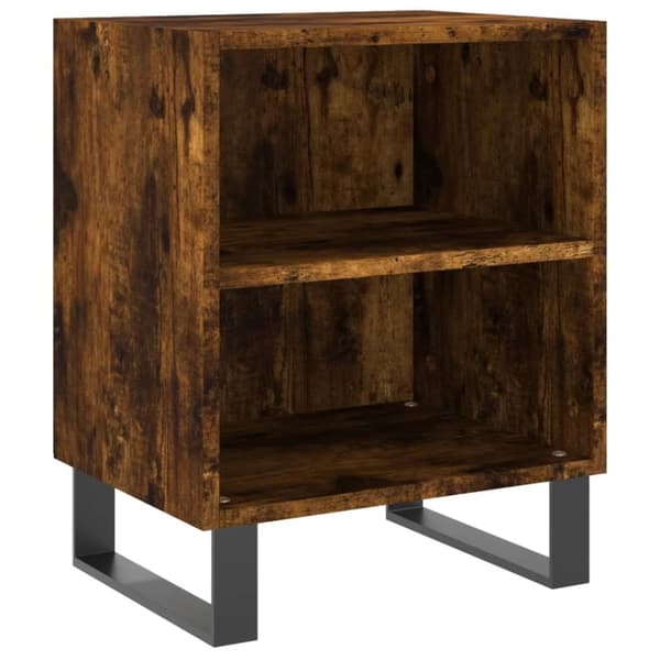 vidaXL Nattbord 2 stk røkt eik 40x30x50 cm konstruert tre