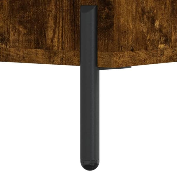 vidaXL sengebord 40x35x47,5 cm konstrueret træ røget egetræ