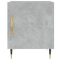 Miniatyrbilde 4 av 11: vidaXL Nattbord 2 stk betonggrå 40x40x50 cm konstruert tre