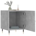 Miniatyrbilde 2 av 11: vidaXL Nattbord 2 stk betonggrå 40x40x50 cm konstruert tre