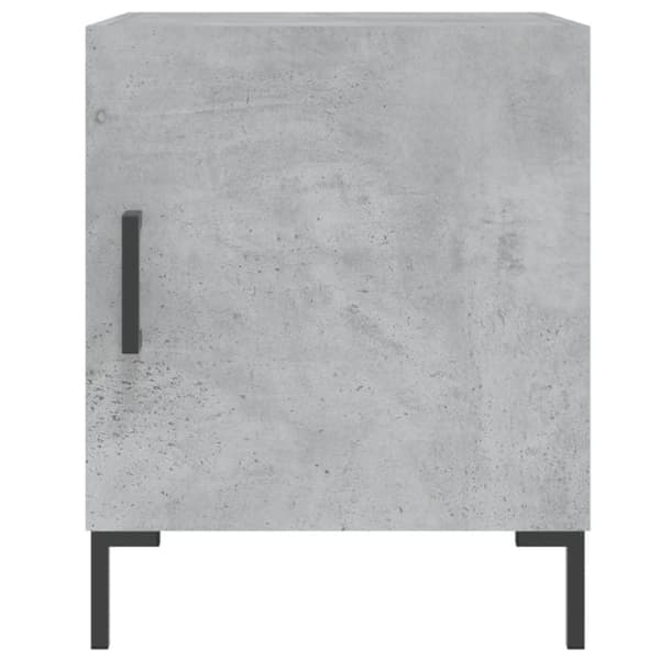 vidaXL Yöpöydät 2 kpl betoninharmaa 40x40x50 cm tekninen puu