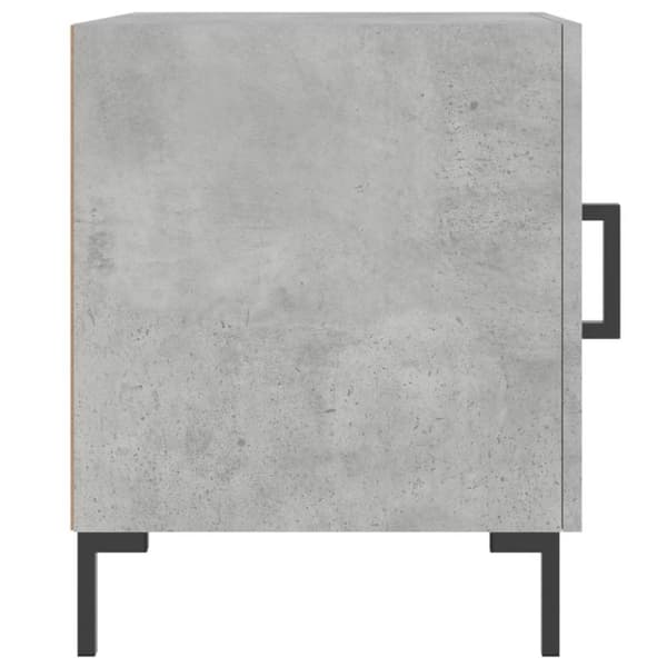 vidaXL Yöpöydät 2 kpl betoninharmaa 40x40x50 cm tekninen puu