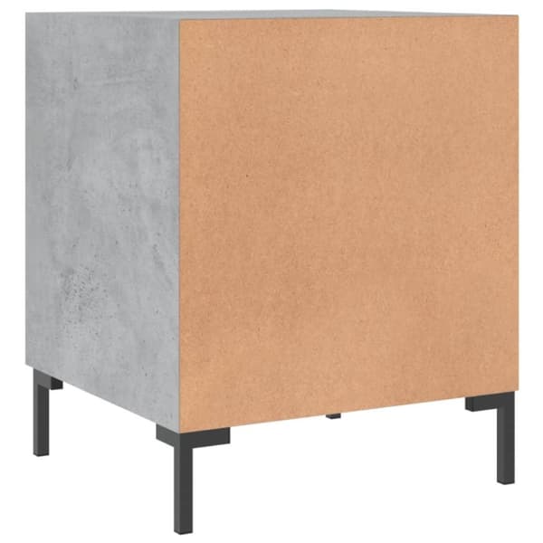 vidaXL Yöpöydät 2 kpl betoninharmaa 40x40x50 cm tekninen puu