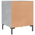 Pikkukuva 7 / 11: vidaXL Yöpöydät 2 kpl betoninharmaa 40x40x50 cm tekninen puu