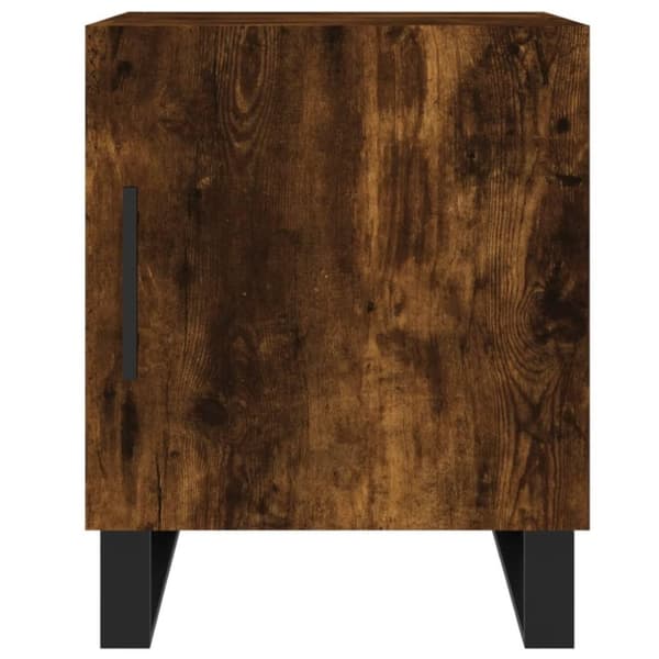 vidaXL Nattbord 2 stk røkt eik 40x40x50 cm konstruert tre