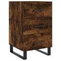 Miniatyrbilde 1 av 11: vidaXL Nattbord røkt eik 40x40x66 cm konstruert tre