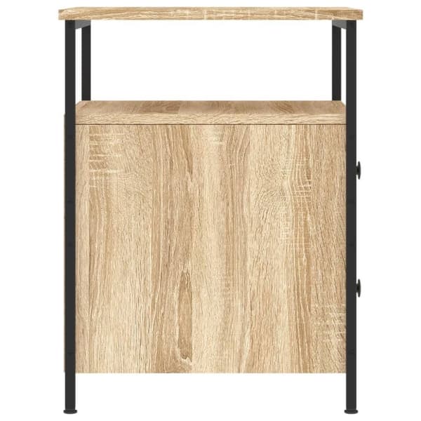 vidaXL sengebord 44x45x60 cm konstrueret træ sonoma-eg
