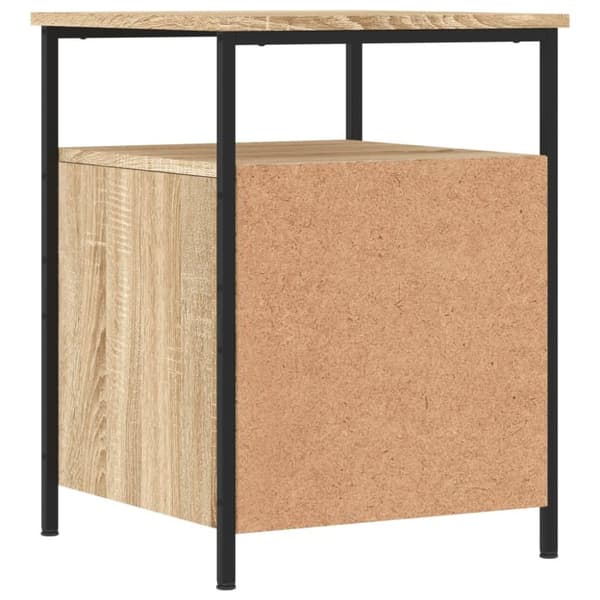 vidaXL sengebord 44x45x60 cm konstrueret træ sonoma-eg
