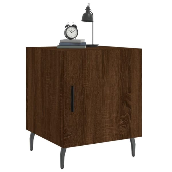 vidaXL Nattbord brun eik 40x40x50 cm konstruert tre