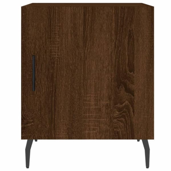 vidaXL Nattbord brun eik 40x40x50 cm konstruert tre