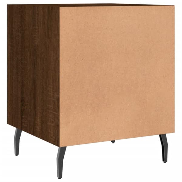 vidaXL Nattbord brun eik 40x40x50 cm konstruert tre