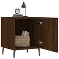 Miniatyrbilde 2 av 11: vidaXL Nattbord brun eik 40x40x50 cm konstruert tre