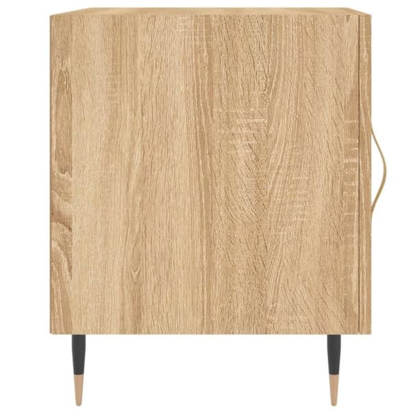vidaXL sengeborde 2 stk. 40x40x50 cm konstrueret træ sonoma-eg