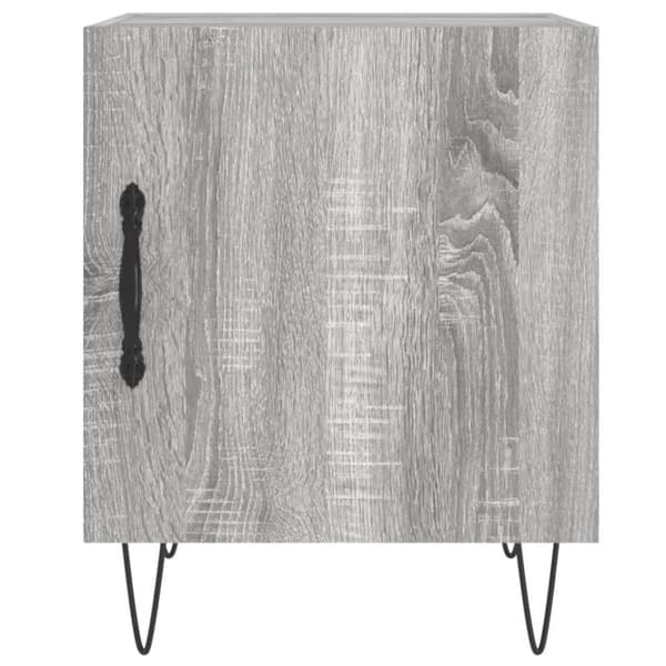vidaXL Nattbord 2 stk grå sonoma 40x40x50 cm konstruert tre