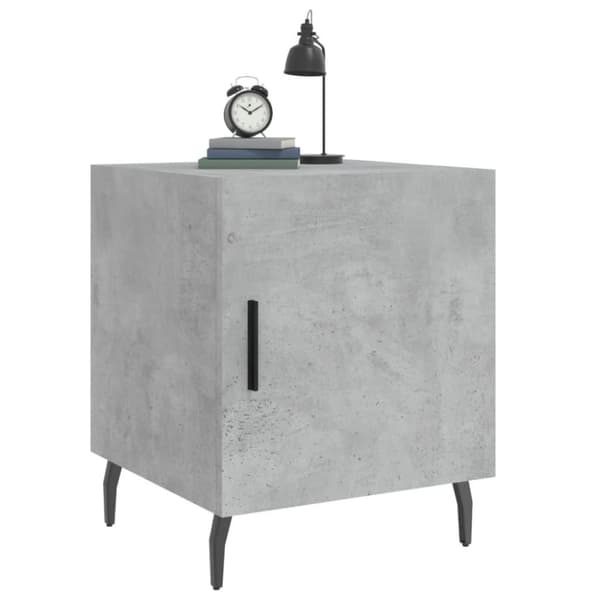 vidaXL Nattbord betonggrå 40x40x50 cm konstruert tre