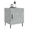 Miniatyrbilde 3 av 11: vidaXL Nattbord betonggrå 40x40x50 cm konstruert tre