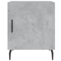 Miniatyrbilde 5 av 11: vidaXL Nattbord betonggrå 40x40x50 cm konstruert tre