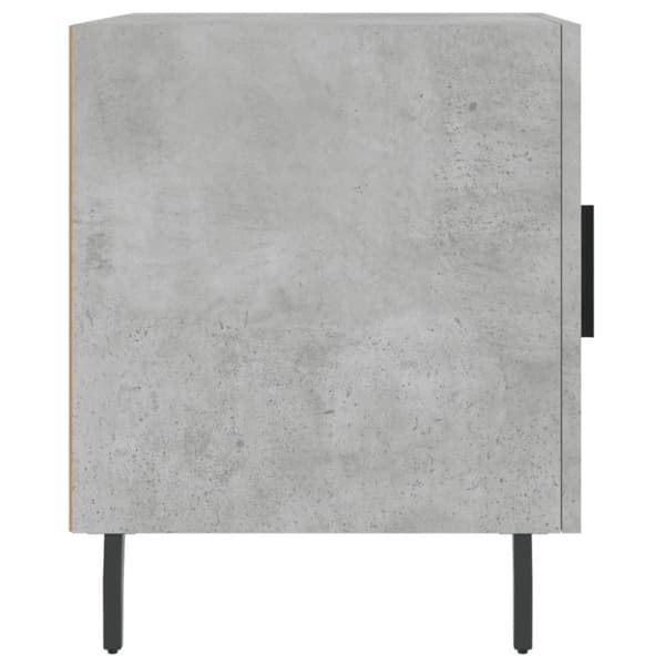 vidaXL Nattbord betonggrå 40x40x50 cm konstruert tre