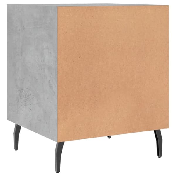 vidaXL Nattbord betonggrå 40x40x50 cm konstruert tre