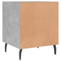 Miniatyrbilde 7 av 11: vidaXL Nattbord betonggrå 40x40x50 cm konstruert tre