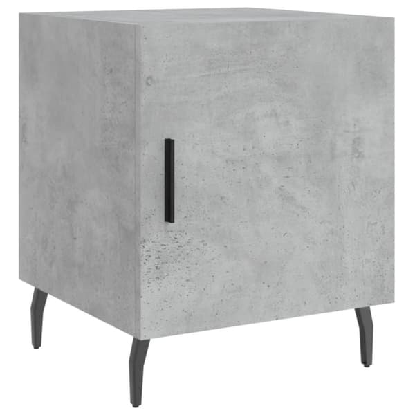 vidaXL Nattbord betonggrå 40x40x50 cm konstruert tre