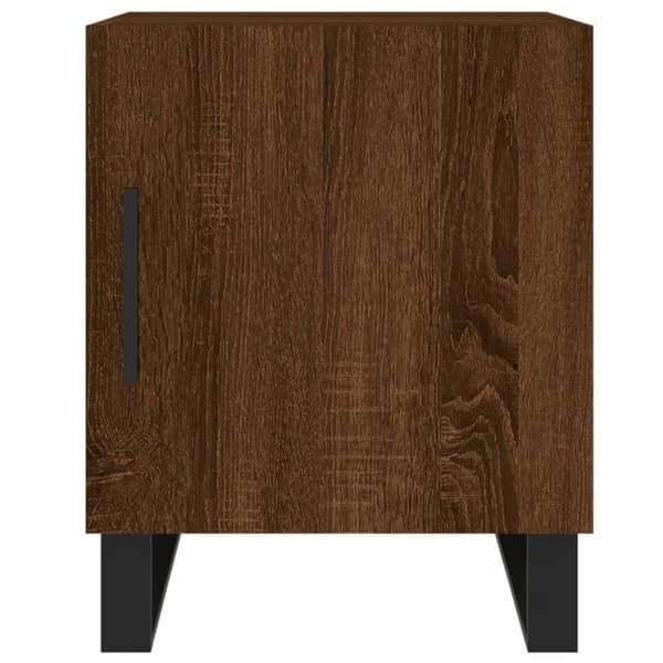 vidaXL Yöpöydät 2 kpl ruskea tammi 40x40x50 cm tekninen puu