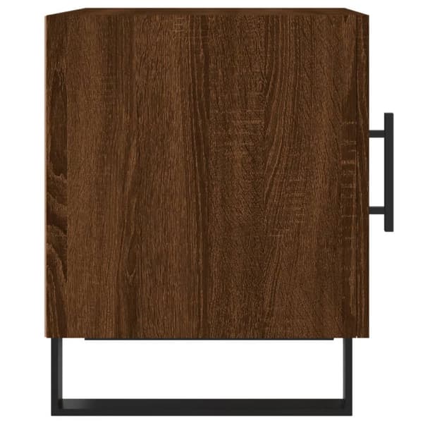 vidaXL Yöpöydät 2 kpl ruskea tammi 40x40x50 cm tekninen puu